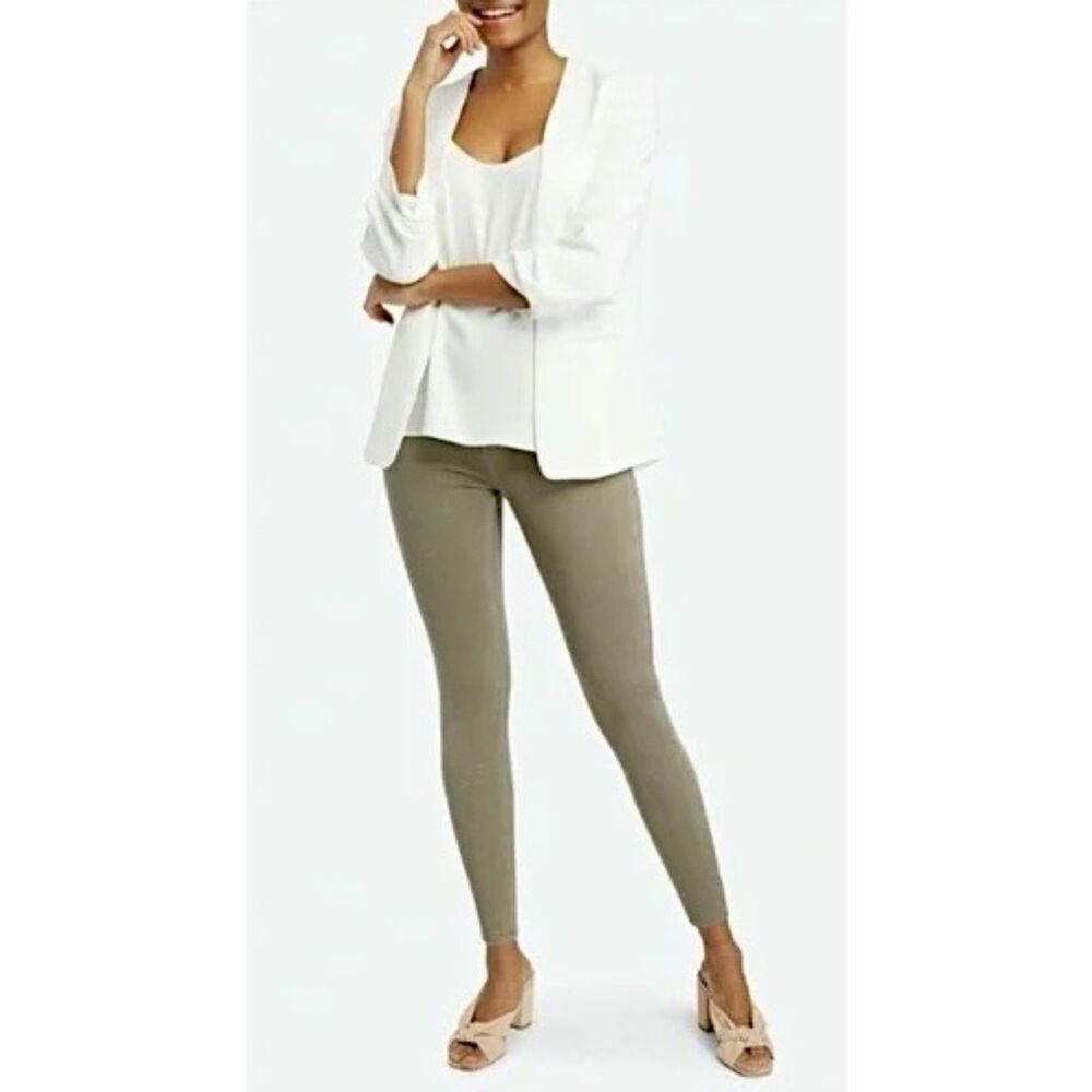 Spanx Jean-ish Ankle Leggings Army Green